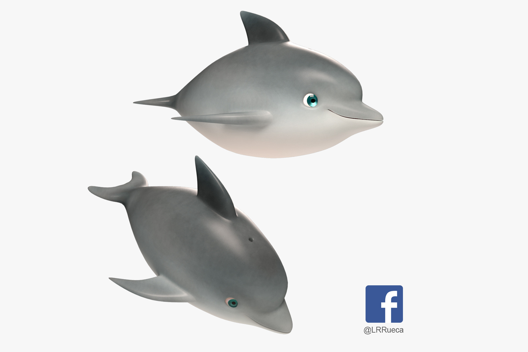 Sketch fancy dolphin in vintage style Royalty Free Vector