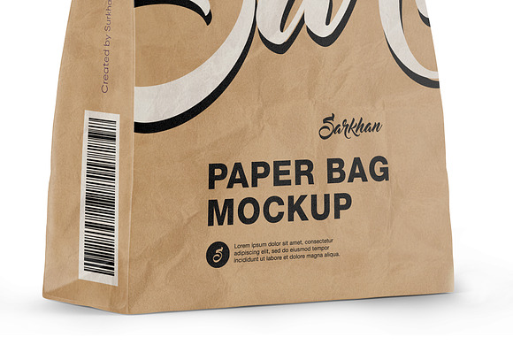 Download Kraft Paper Bag Mockup Creative Photoshop Templates Creative Market