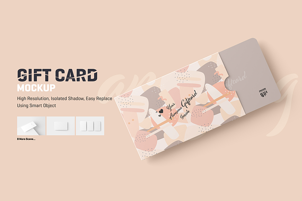 Download Search Gift Card Mockup Creative Market