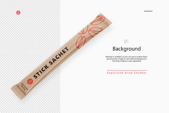 Download Stick Sachet Mockup Half Side View Creative Product Mockups Creative Market