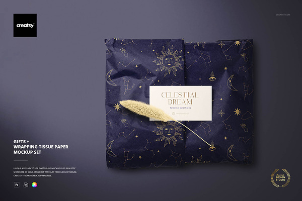 Download Search Tissue Paper Mockup Creative Market