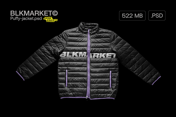 Puffy Jacket Psd Streetware Mockup Creative Photoshop Templates Creative Market