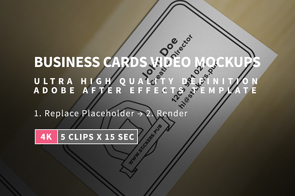 Download 5 Business Cards Mock Ups In 4k Creative Print Mockups Creative Market