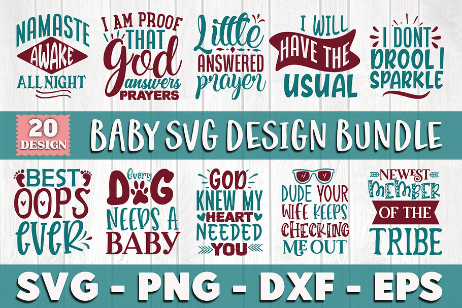 Download 20 New Born Baby Svg Big Bundle Pre Designed Illustrator Graphics Creative Market