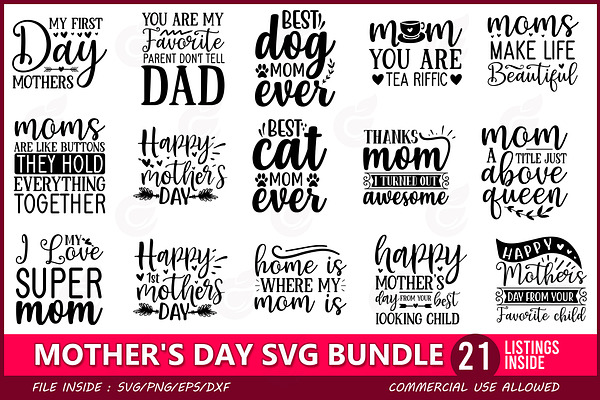 Download Mom Boss Svg Bundle Pre Designed Illustrator Graphics Creative Market