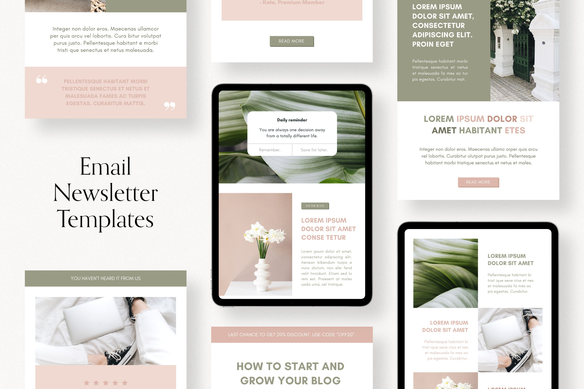 Email Newsletter Templates For Canva | Email Templates ~ Creative Market