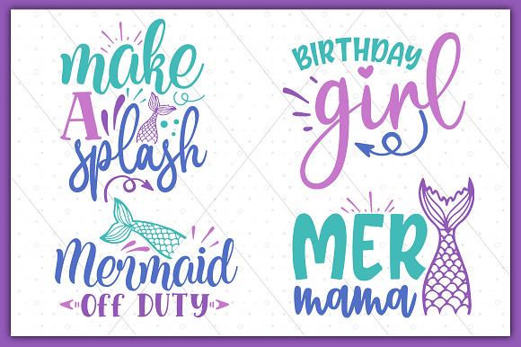 Download Mermaid Svg Bundle Pre Designed Illustrator Graphics Creative Market