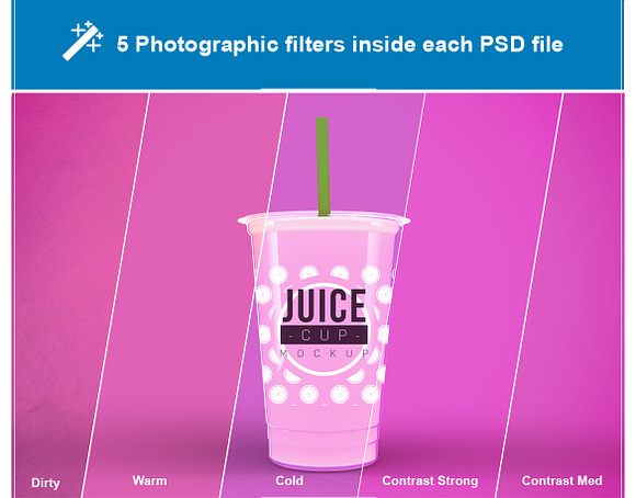 Download Juice Cups Mockup Creative Photoshop Templates Creative Market