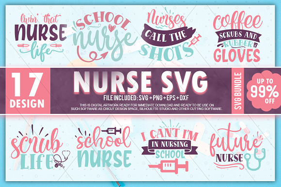 Download Nurse Svg Bundle Pre Designed Illustrator Graphics Creative Market