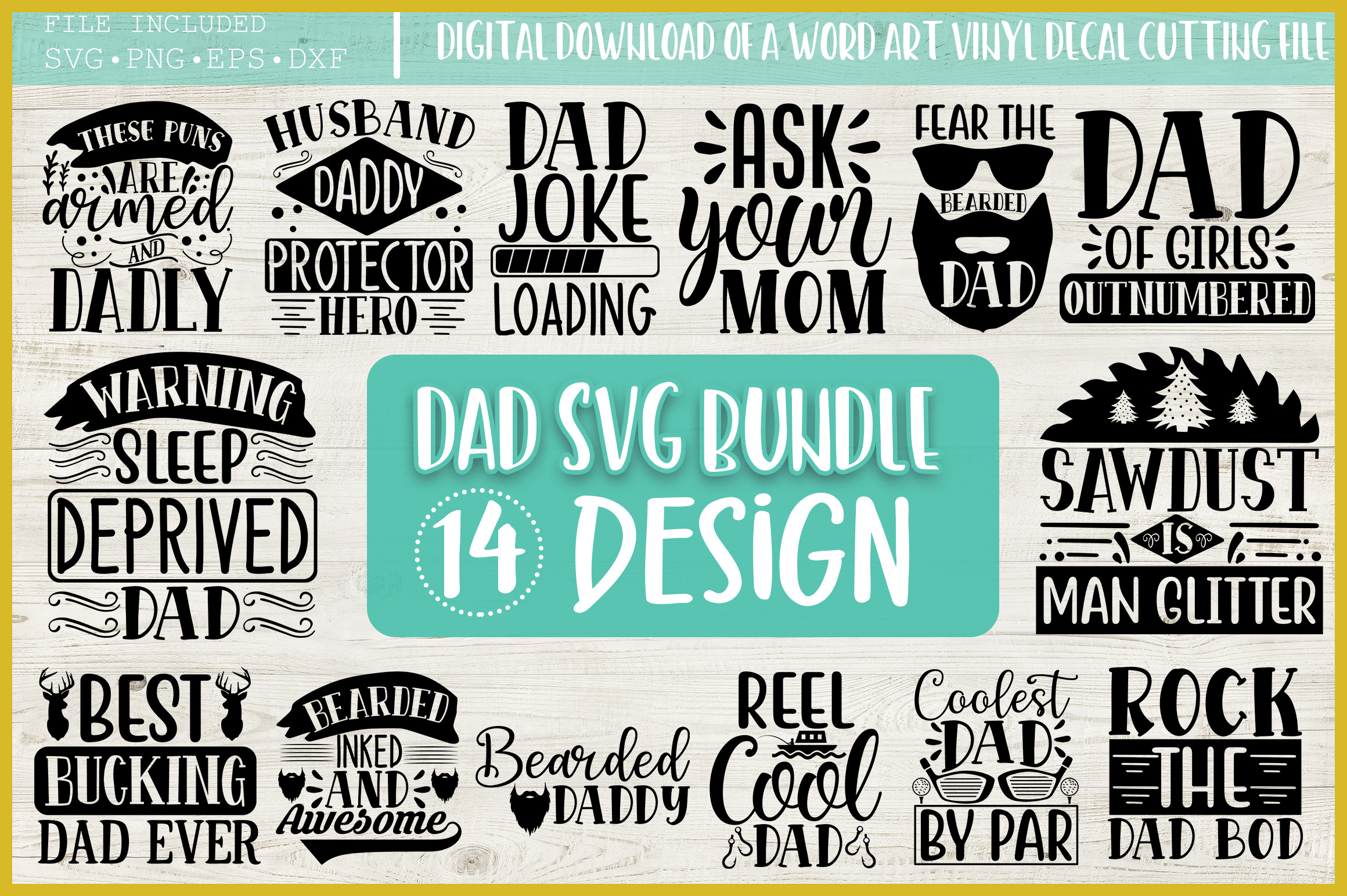 Download Dad Svg Bundle Pre Designed Illustrator Graphics Creative Market