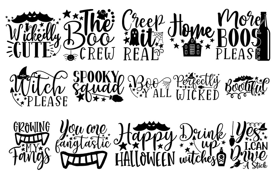 Download Halloween Svg Bundle Pre Designed Illustrator Graphics Creative Market