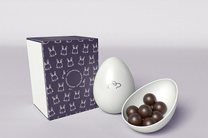 Download Easter Chocolate Package Mockup Creative Photoshop Templates Creative Market