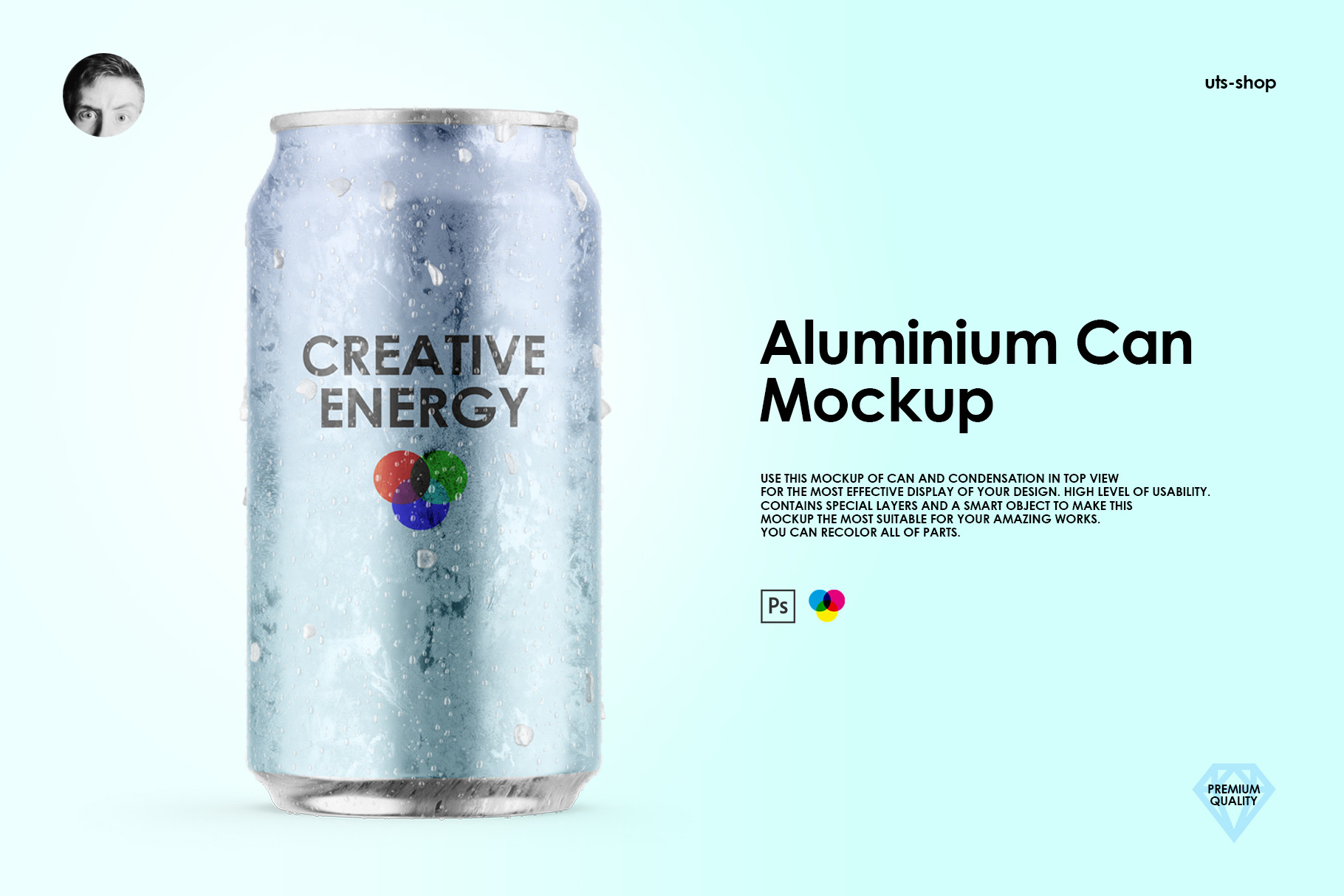 Download Aluminium Can Mockup Creative Photoshop Templates Creative Market