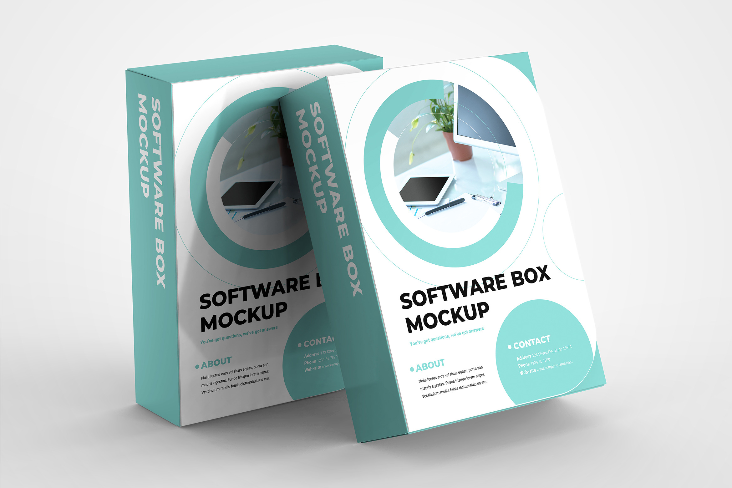 Download Software Box Mockup Creative Photoshop Templates Creative Market