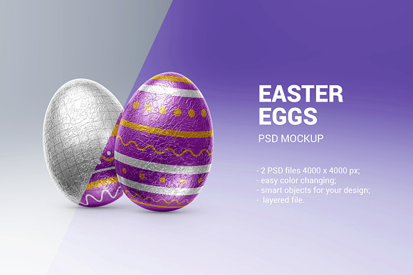 Download Easter Eggs Mockup Creative Photoshop Templates Creative Market