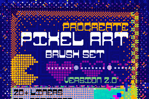 Pixel Art Brush Pack for Procreate | Creative Market