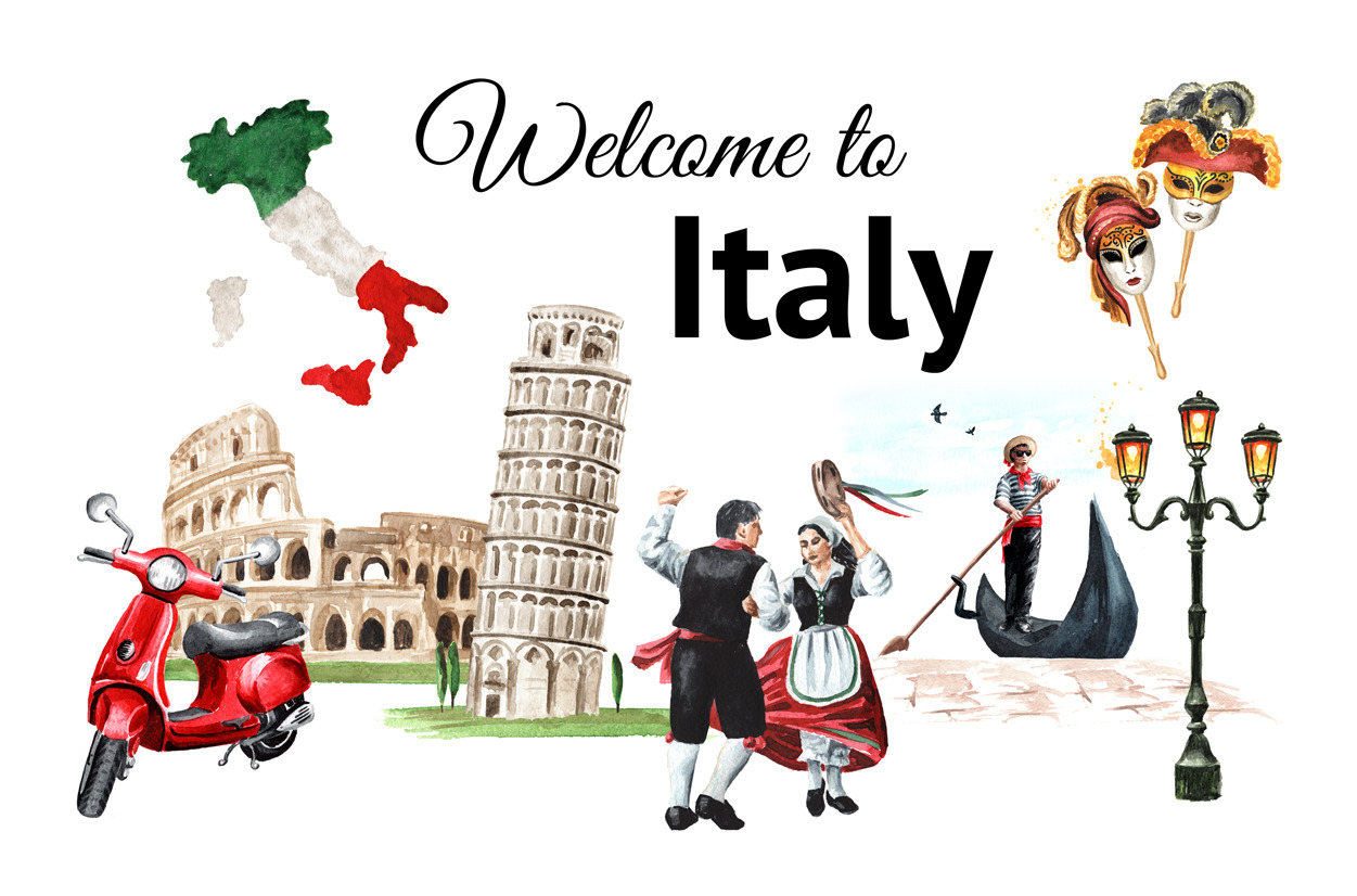 welcome-to-italy-decorative-illustrations-creative-market