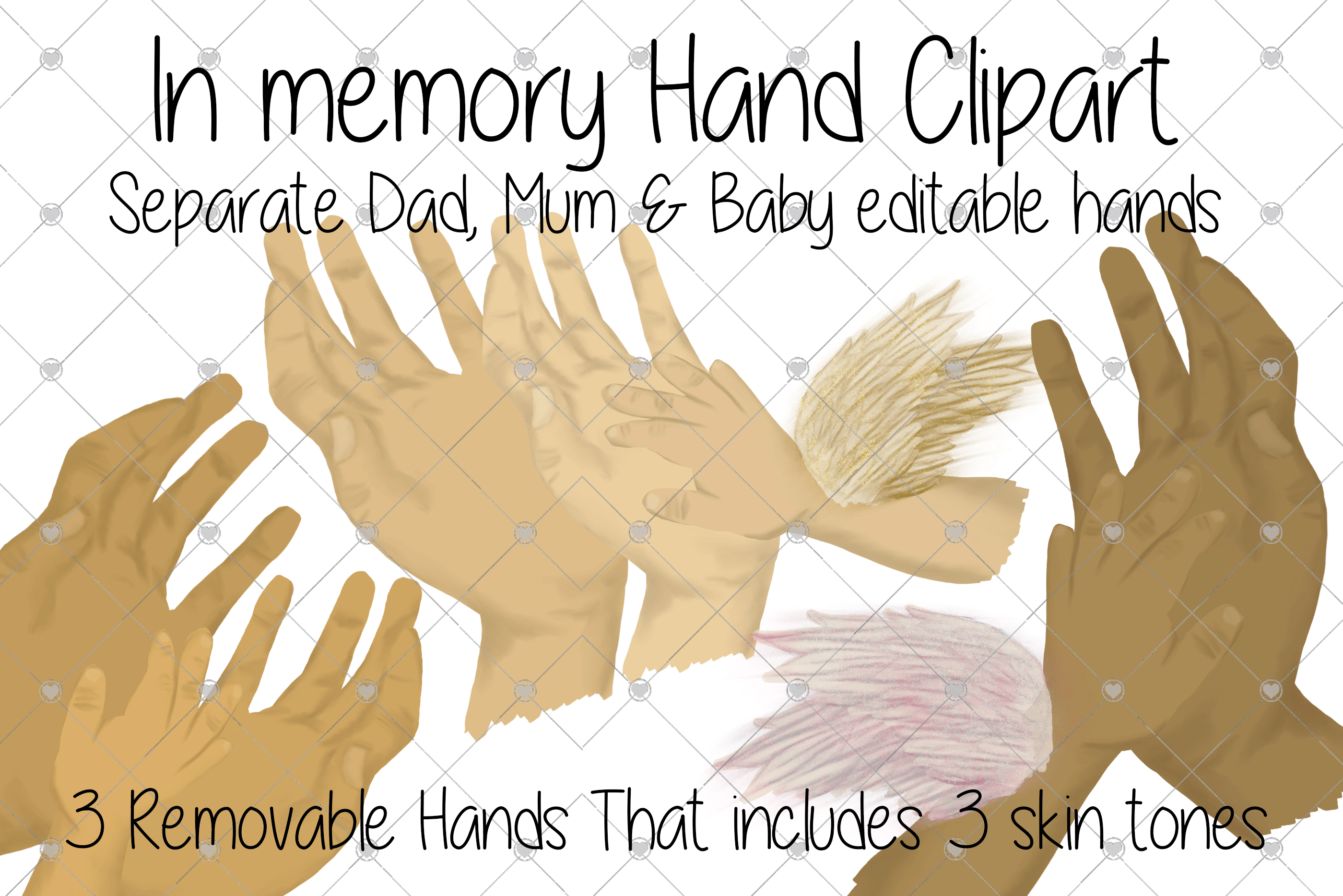 Hand Clipart Family Hands Clipart Pre Designed Photoshop Graphics Creative Market