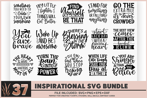 Download Inspirational Svg Bundle Pre Designed Illustrator Graphics Creative Market