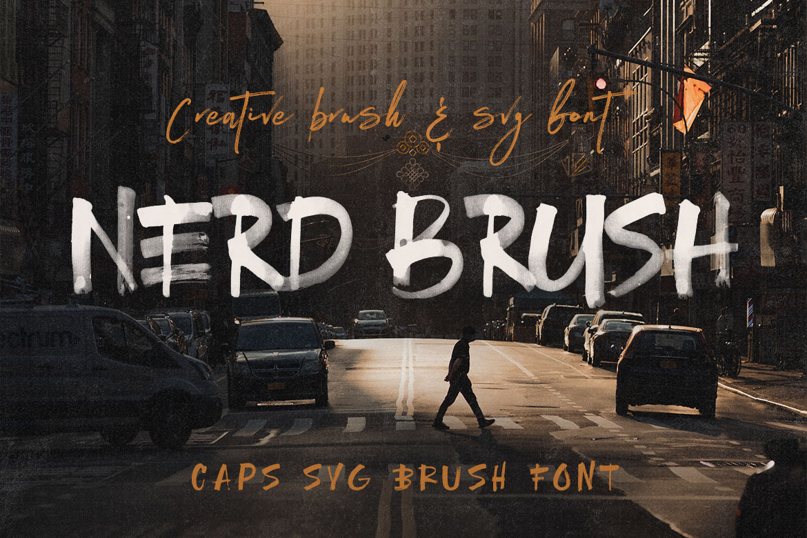 NerdBrush SVG Font | Fonts ~ Creative Market