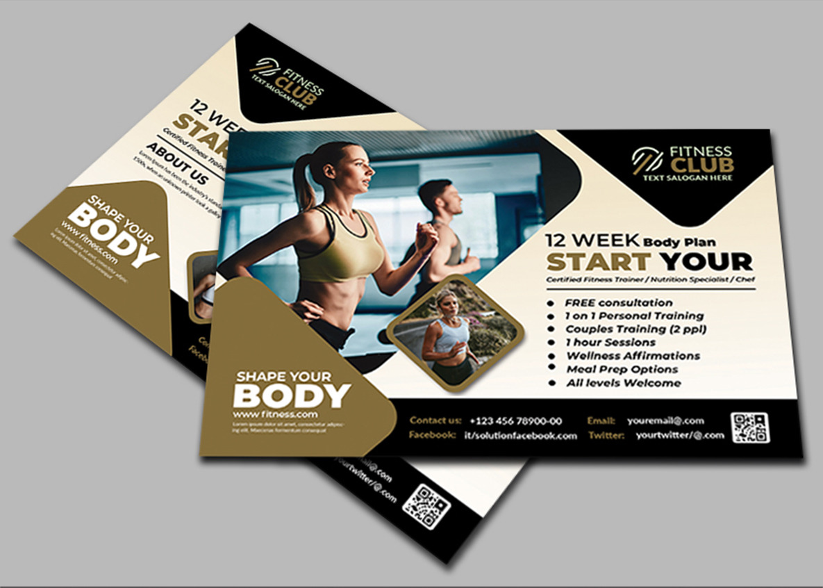 Fitness-Gym Gift Voucher Template Graphic by DesignOriel