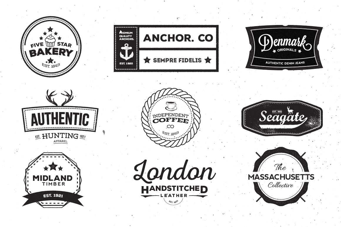 10 Vintage Logos - Volume 2 | Branding & Logo Templates ~ Creative Market