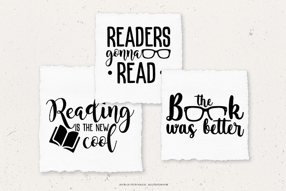 Download Book Svg Quote Bundle Pre Designed Illustrator Graphics Creative Market