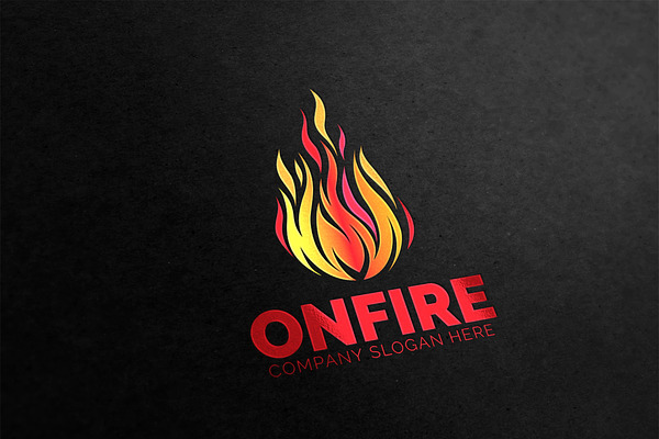 On Fire Logo | Creative Illustrator Templates ~ Creative Market