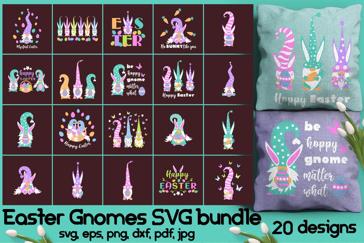 Download Easter Gnomes Svg Bundle Pre Designed Photoshop Graphics Creative Market