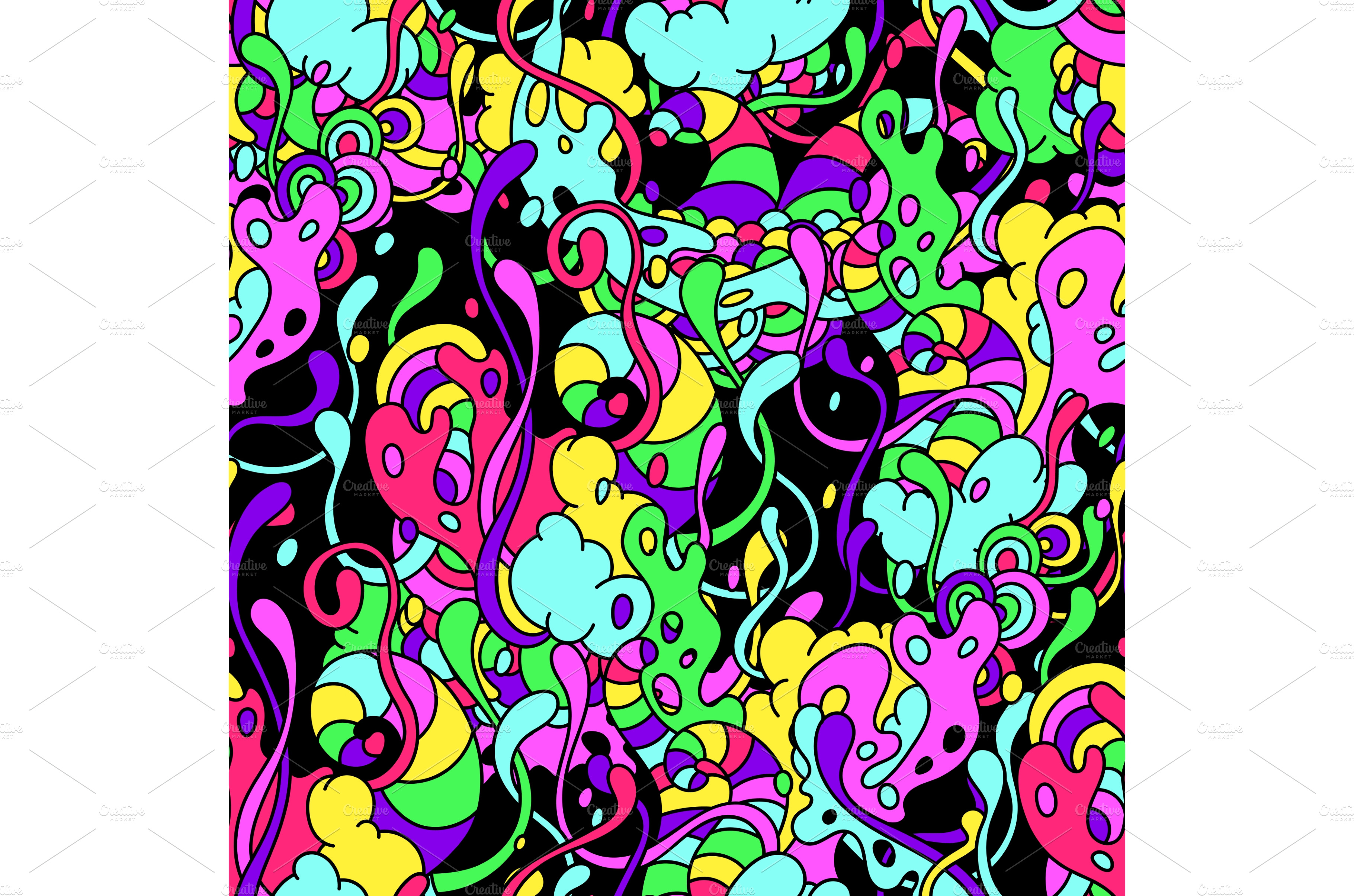 Seamless pattern with slime and PreDesigned Vector Graphics