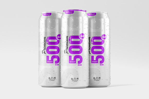 Download 500ml Soda Can Mockup Creative Photoshop Templates Creative Market