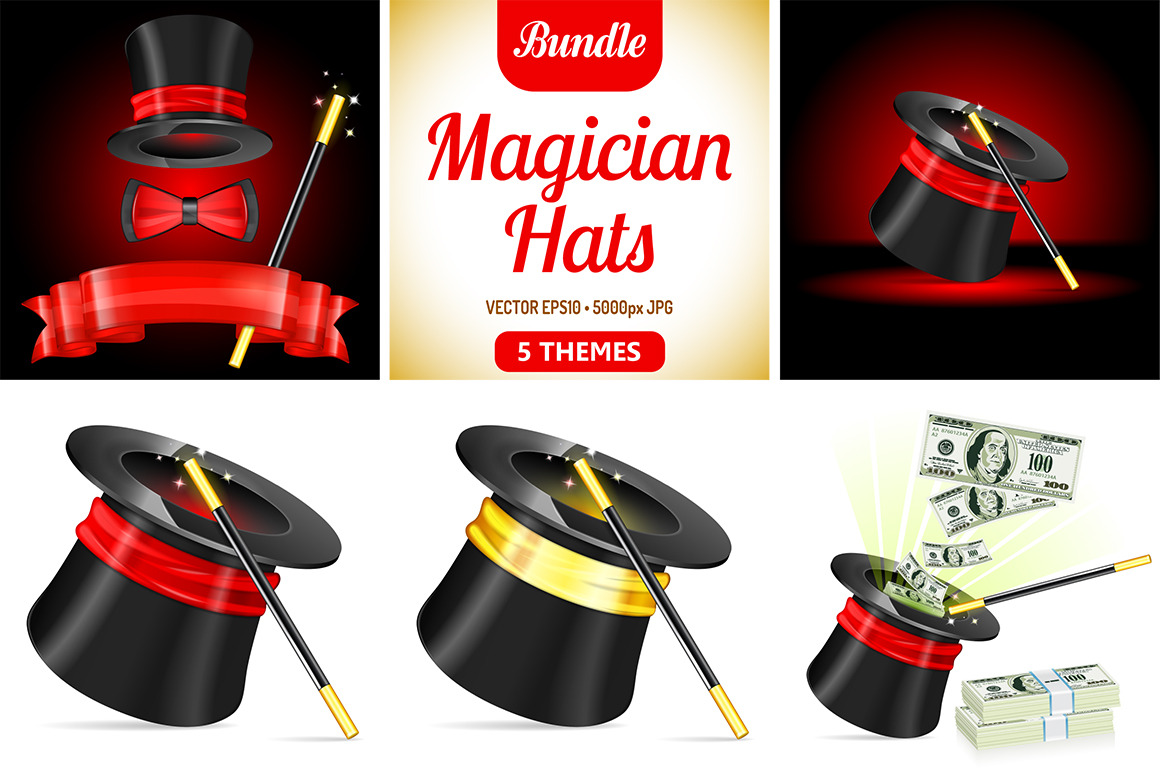 magician-hats-illustrator-graphics-creative-market