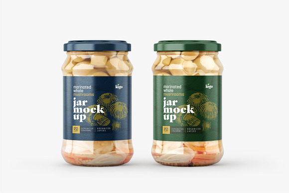 Download Whole Mushroom Jar Mockup Set Creative Market