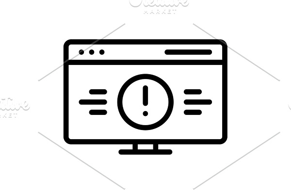 Error defect icon | Pre-Designed Illustrator Graphics ~ Creative Market