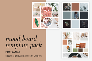 Mood Board Canva Templates | Creative Canva Templates ~ Creative Market