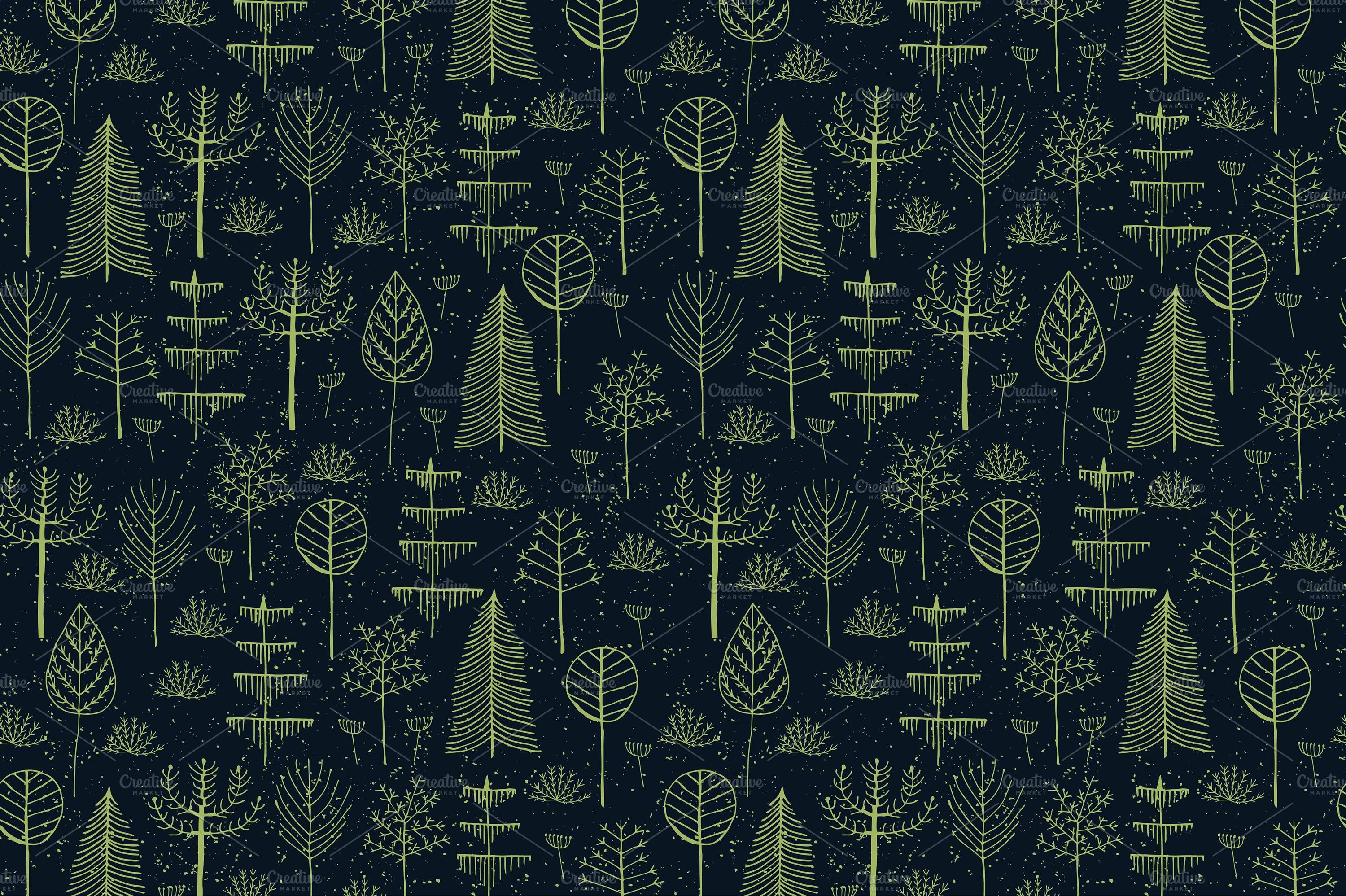 Magic forest - seamless patterns | Graphic Patterns ~ Creative Market