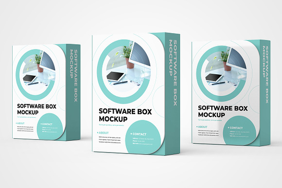 Download Software Box Mockup Creative Photoshop Templates Creative Market