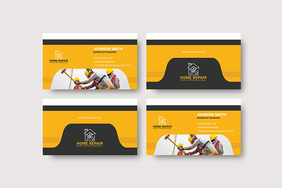 Editable Branding Bundle, 4pc DIY Edit Logo and Business Card Template