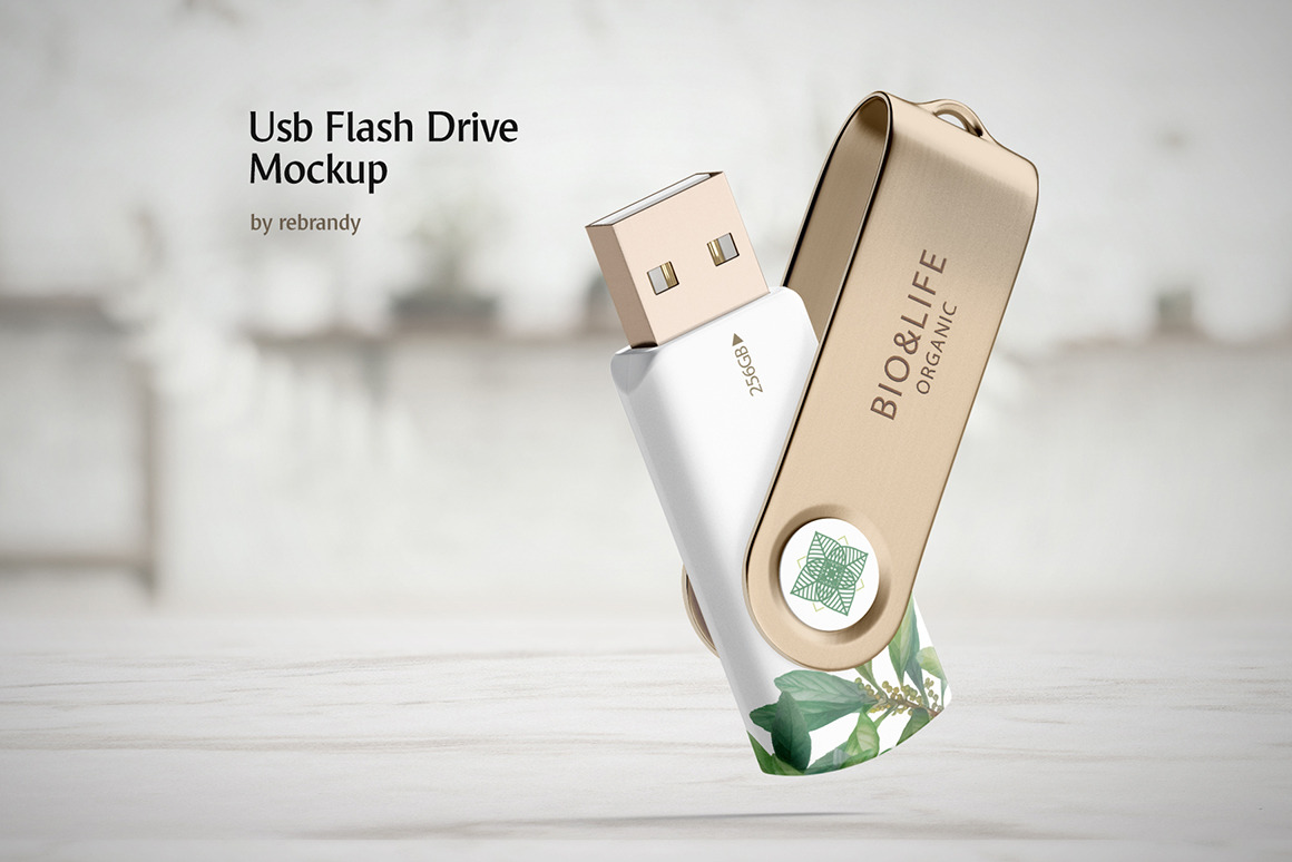 Download Usb Flash Drive Mockup Creative Photoshop Templates Creative Market