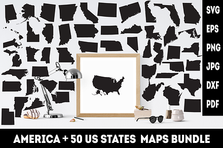 50 States Svg USA Map Svg USA Svg United States Svg 