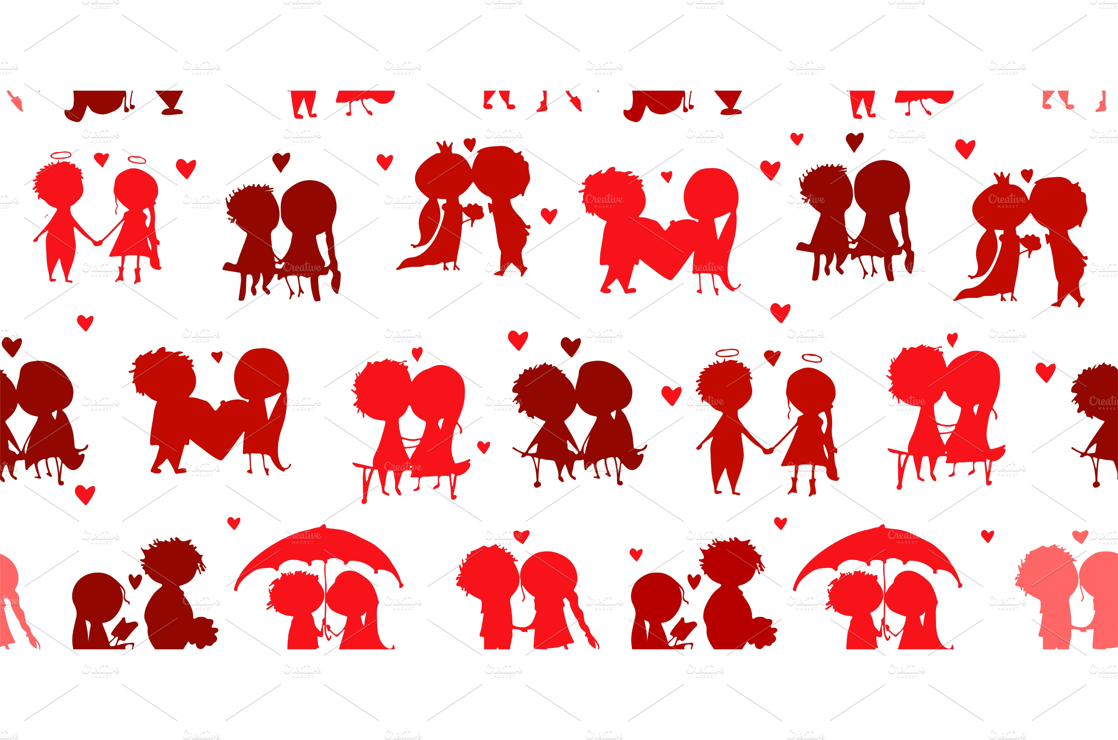 Couple In Love Kissing Valentine People Illustrations ~ Creative Market 2003