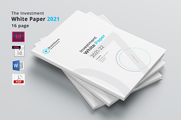 White Paper 16 page | Creative InDesign Templates ~ Creative Market