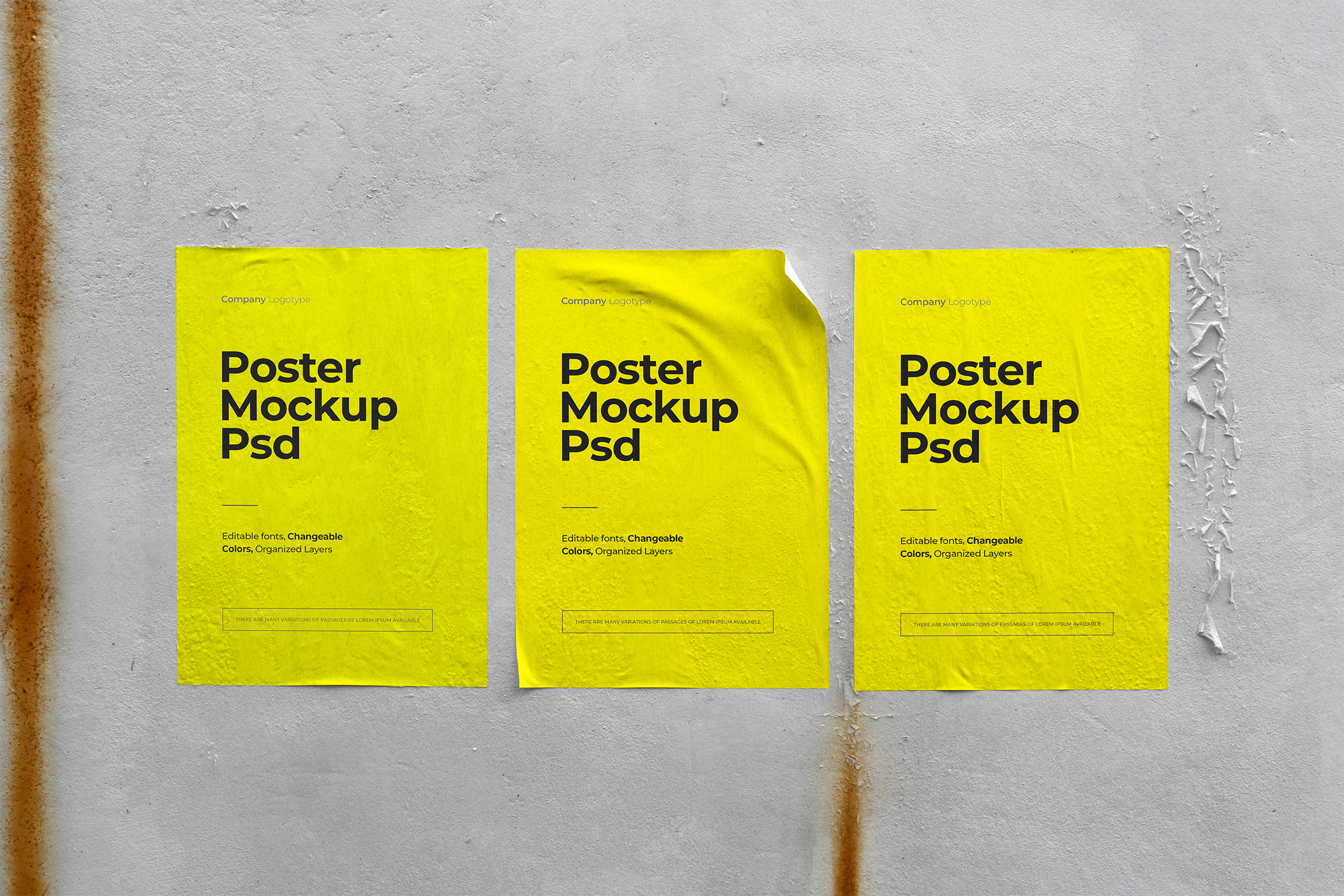 A4 Urban Poster Mockup | Print Templates ~ Creative Market