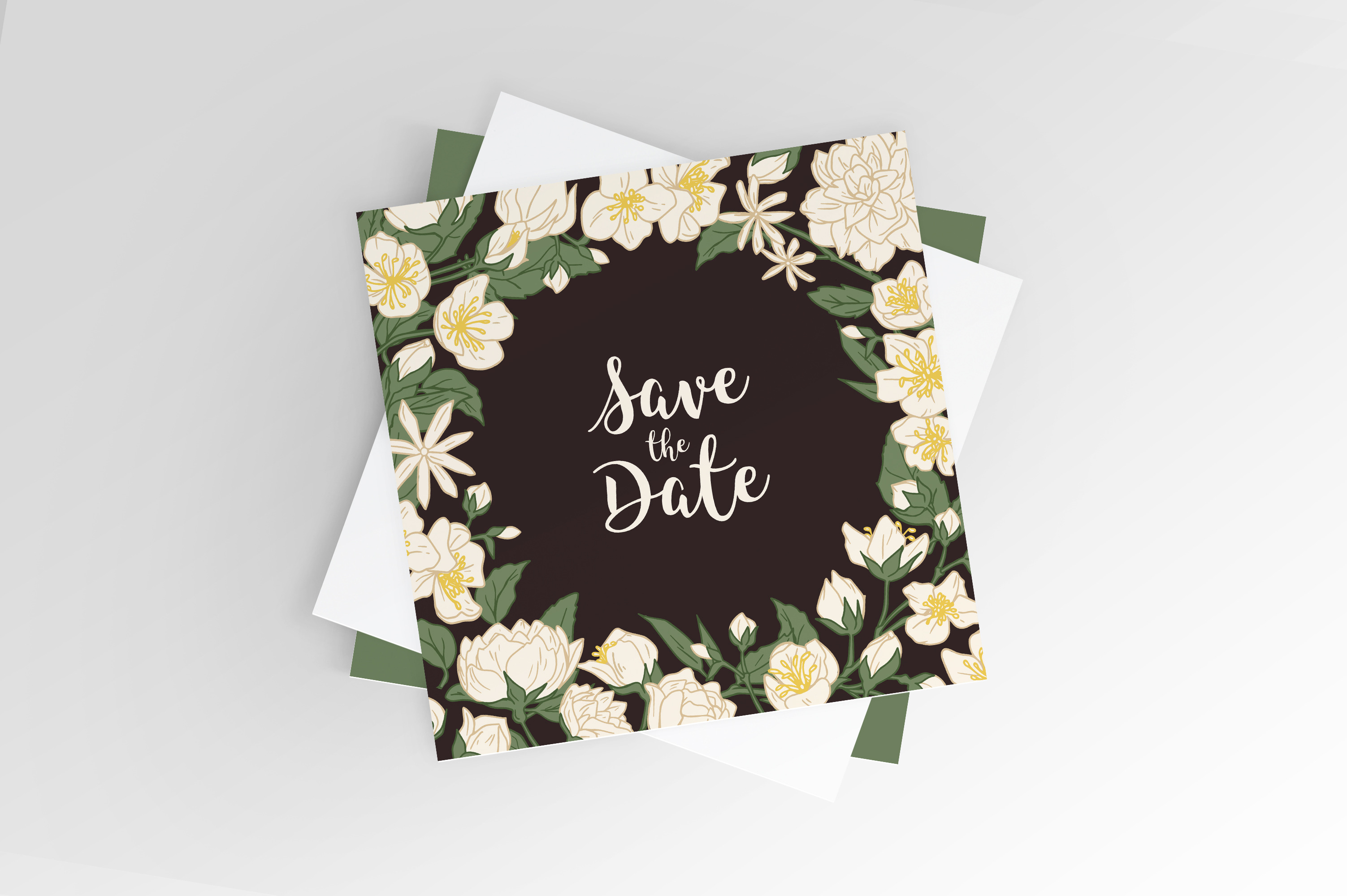 Jasmine flowers set | Decorative Illustrations ~ Creative Market