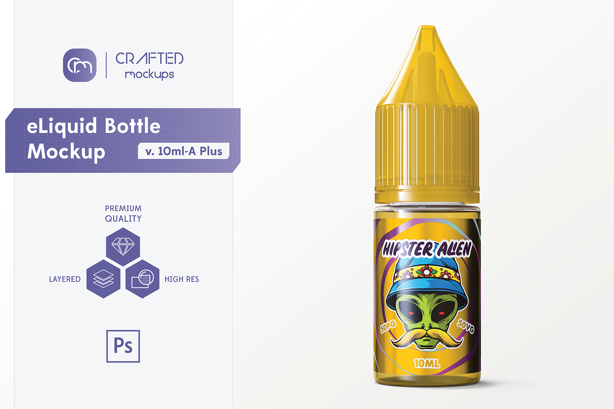 Download Chubby Gorilla eLiquid Bottle Mockup v. 10ml-C Plus | Creative Market