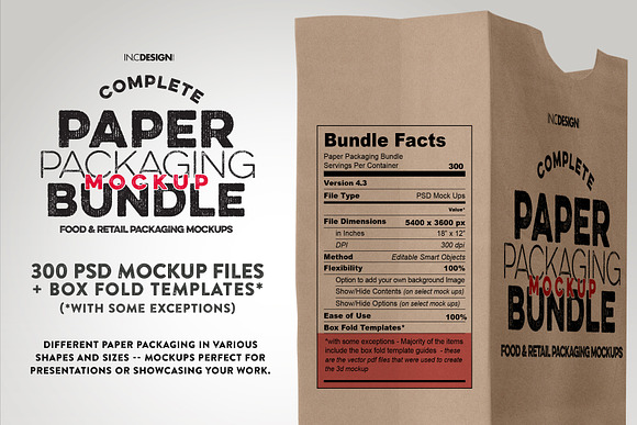 Download Bundle Paper Packaging Mockup Creative Photoshop Templates Creative Market