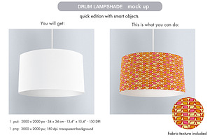 Download Drum Lampshade Mock Up Creative Photoshop Templates Creative Market