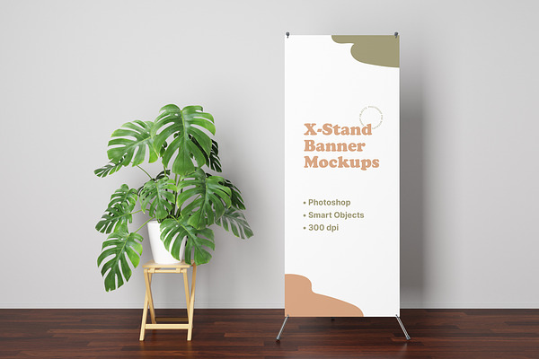 Download X Stand Banner Mockups Creative Photoshop Templates Creative Market